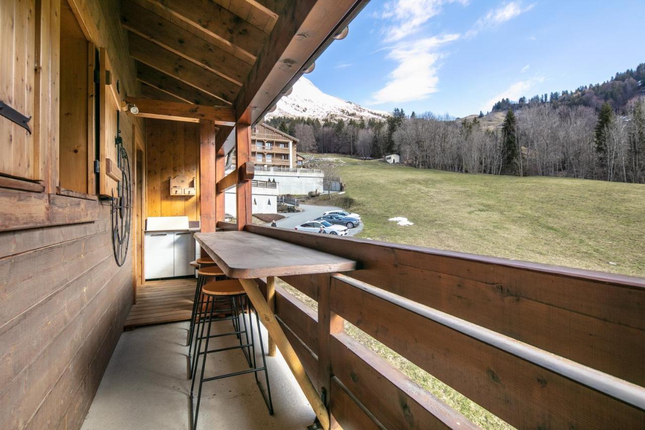 Le Cerf Des Alpages - Appt Cosy Pour 2 La Giettaz Exterior foto